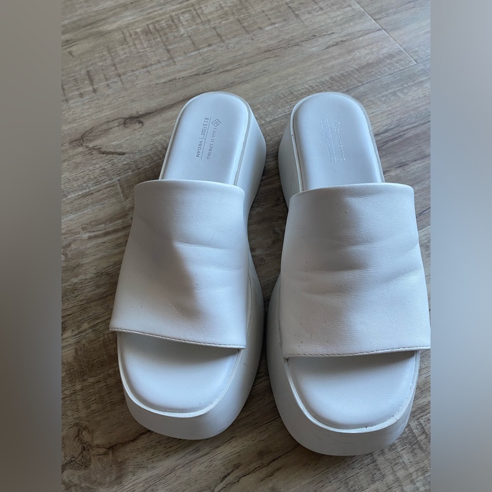 Call It Spring Platform Sandals Size 10